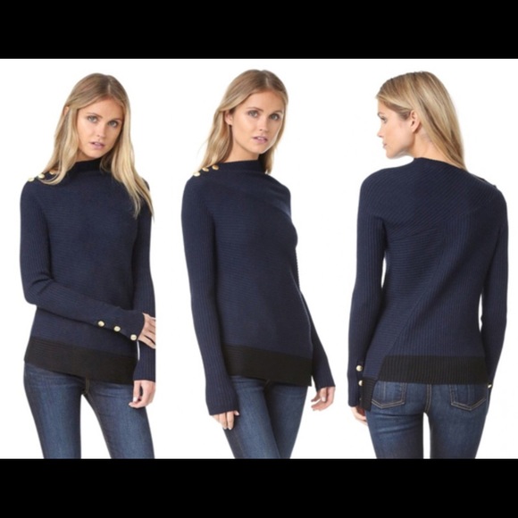 Rag Bone Reanna Asymmetric Merino Wool 